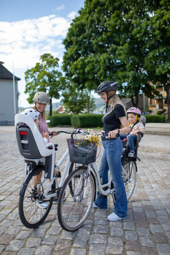 Hamax - Caress w/lockable bracket (frame mounted) -  Dark Grey/red