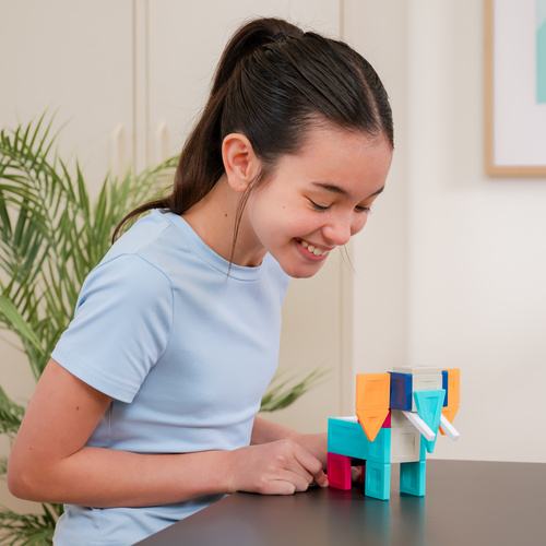 CONNETIX – Magnetic Tiles PRO Build It 4 Ways Animals Pack - 30 pieces