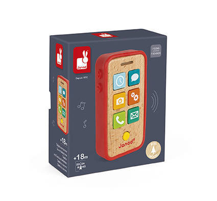 Janod - Wooden telephone with sounds