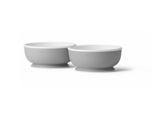 BABYBJORN - Baby Bowl, 2-pack, Light Grey