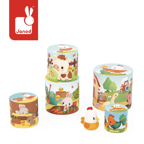 Janod -  Piramida wieża Farma Kurka 6 elementów 12 m+