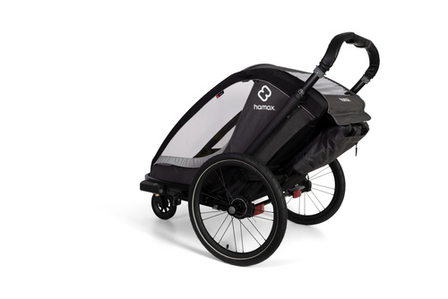 Hamax - Bike trailer for kids COCOON ONE- Grey/black