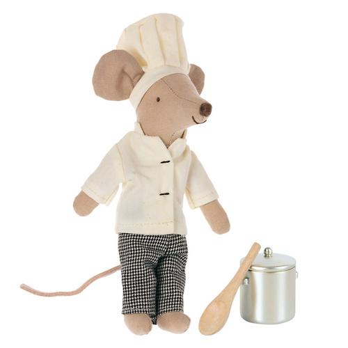 MAILEG - Chef mouse w. soup pot and spoon