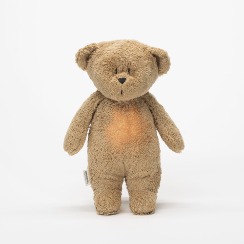 MOONIE 2.0 - organic Bear with light and sound, cappuccino