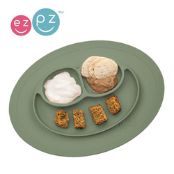 EZPZ - Silicone small plate with washer 2in1 Minimata, olive