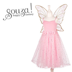 Souza! - Kostium sukienka i skrzydła elf wróżka Rosyanne 3-4 lat