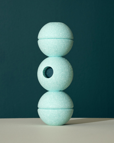 MODU - 3x Foam Ball, ocean mint / forest green