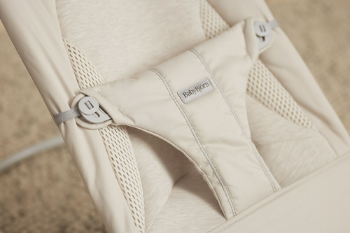BABYBJÖRN - Bouncer BLISS Woven/Jersey Tri Fabric, Light Beige