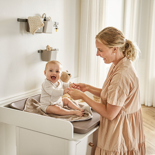 LEANDER - topper for changing mat, mocca