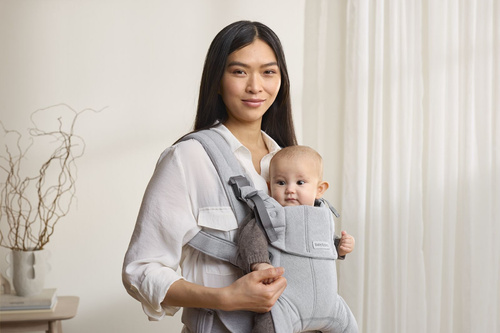 BABYBJORN - Baby Carrier Harmony, Woven, Light grey mélange