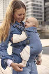 BABYBJORN - Baby Carrier Harmony, Woven, Blue mélange