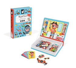 Janod - Magnetic puzzle. Costumes Boy Magnetibook collection 2018