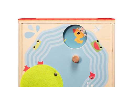 LILLIPUTIENS -Wooden activity cube - Farm 12 m+