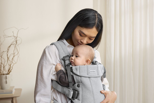 BABYBJORN - Baby Carrier Harmony, Woven, Light grey mélange