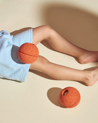 MODU - 3x Foam Ball, burnt orange / dusty green