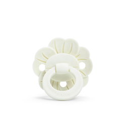 ELODIE DETAILS - Binky Bloom silicone pacifier 3m+, vanilla white