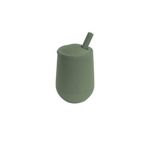 EZPZ - Silicone cup with a straw Mini Cup + Straw Training System 120 ml, olive