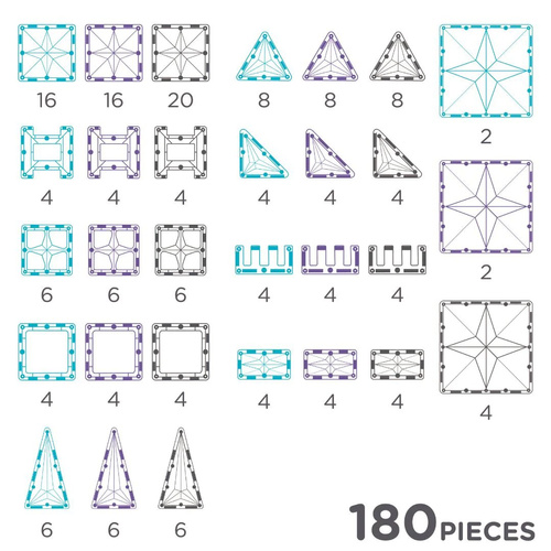 Mega Ice Crystal Pack - 180 Pieces