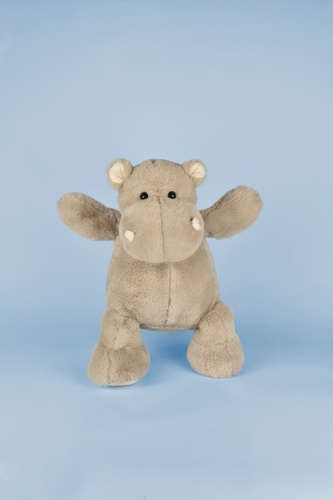 DOUDOU – HIP'COOL plush hippo by Histoire d'Ours, 40 cm, beige