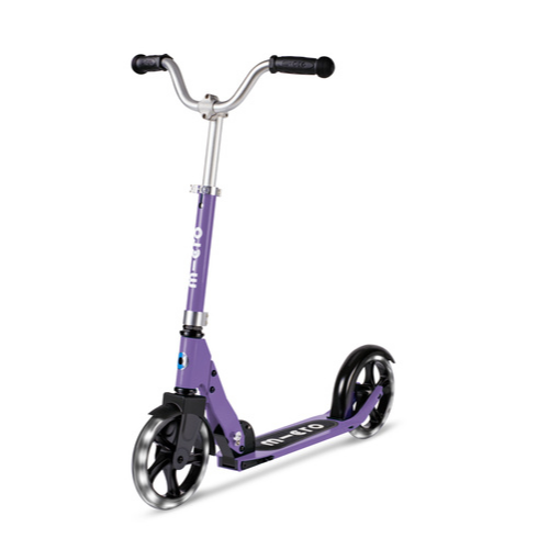 MICRO - two-wheeled scooter for children Cruiser LED, purple