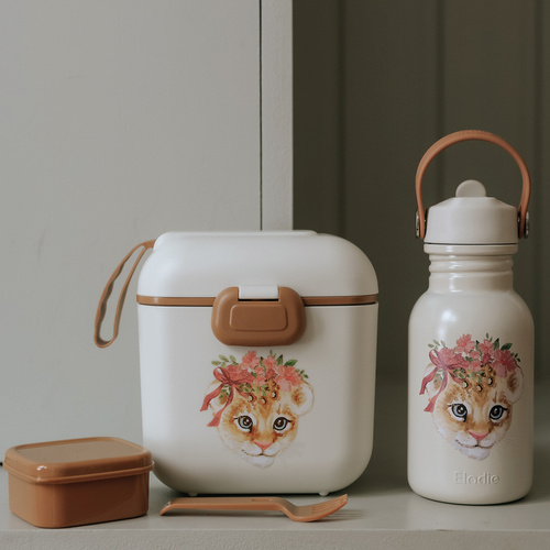 Elodie Details - BackPack MINI Petit River Rose + Water Bottle - Rosy Bow Leo - SET