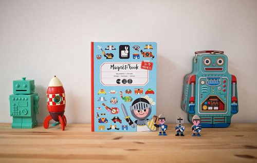Janod - Magnetic puzzle. Costumes Boy Magnetibook collection 2018