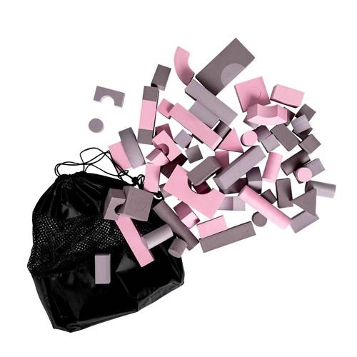 BabyDan - Soft Blocks - rose/purple
