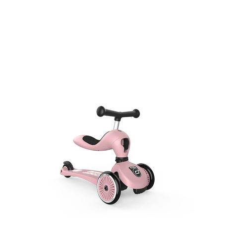 SCOOTANDRIDE - Highwaykick 2in1 Ride and scooter 1-5 years Rose