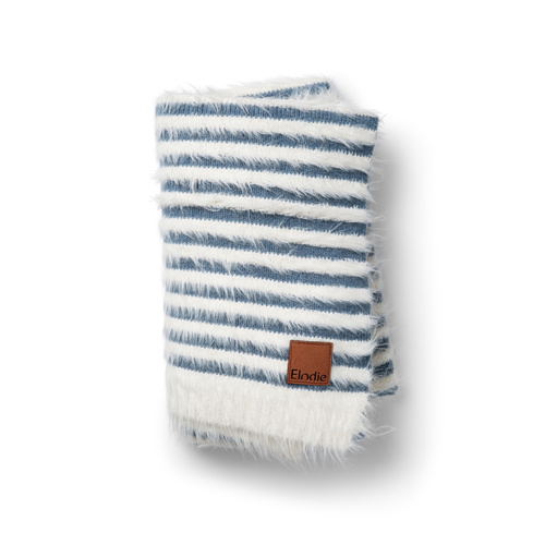 Elodie Details - Furry Knit Blanket - Berry Blue