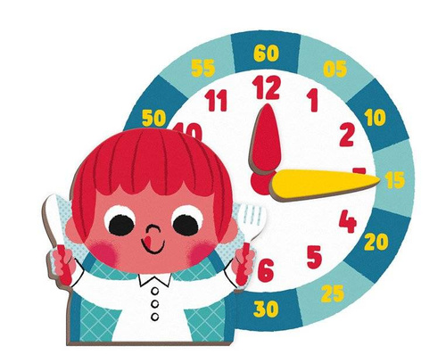 Janod - Magnetic puzzle I'm learning a watch Magnetibook collection 2018