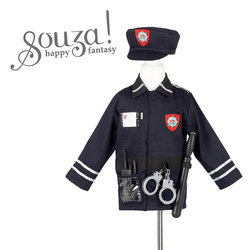 Souza! - Kostium policjanta zestaw z czapką i akcesoriami 4-7 lat