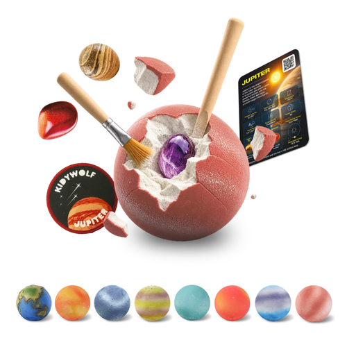 Kidywolf - KIDYPLANET Mysterious Planet – semi-precious stone discovery kit