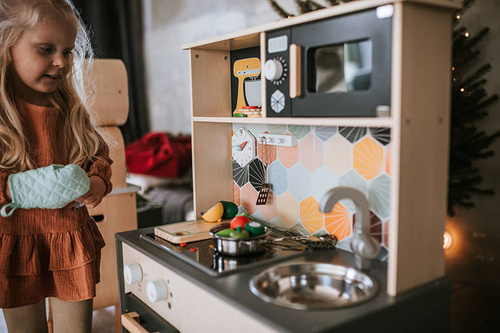 Janod - Wooden progressive activating table 18 m +