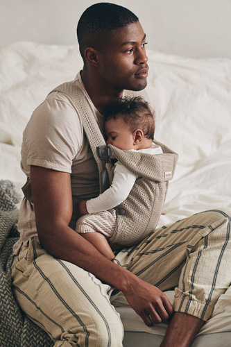 BABYBJÖRN - Baby Carrier MINI 3D Mesh, Grey Beige