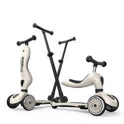 SCOOTANDRIDE - Highwaykick Push and Go 2in1 Ride and scooter 1-5 years Ash