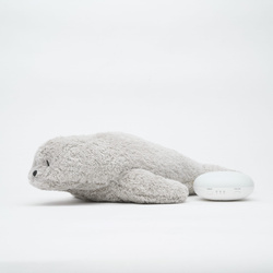 MOONIE 2.0 - organic humming seal with lamp, gray