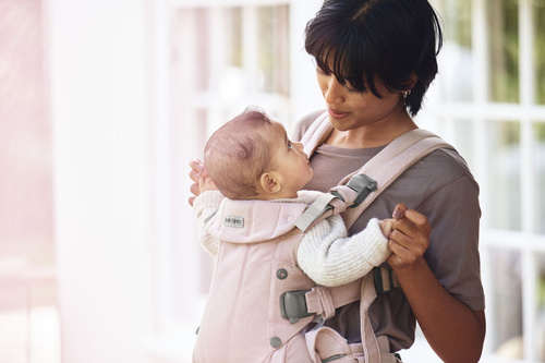 BABYBJORN - Baby Carrier Harmony, Woven, Light pink mélange