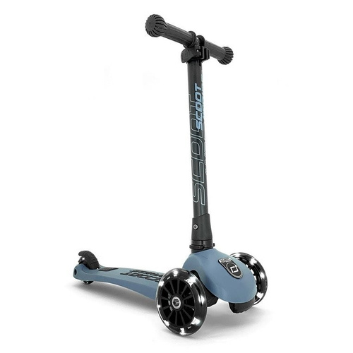 SCOOTANDRIDE - Highwaykick 3 LED - Folding scooter with light-up wheels 3+ Steel