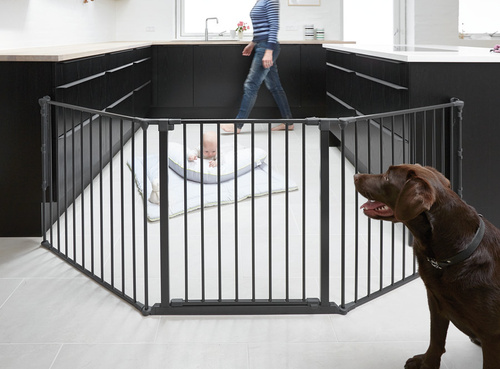 Baby Dan - Safety gate FLEX L, black