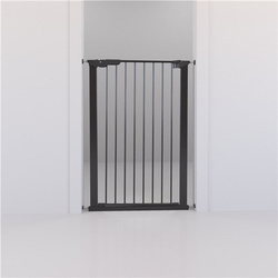 DogSpace - Bonnie Extra Tall Pressure Fitted Dog Gate, Black(73.5-79.6cm)