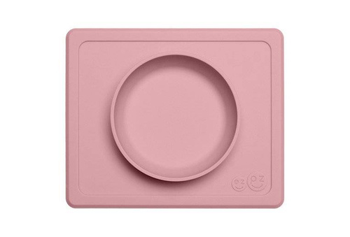 EZPZ - Silicone bowl with 2in1 placemat Mini Bowl pastel pink