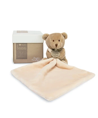 DOUDOU – teddy bear security blanket Doudou et Compagnie, beige