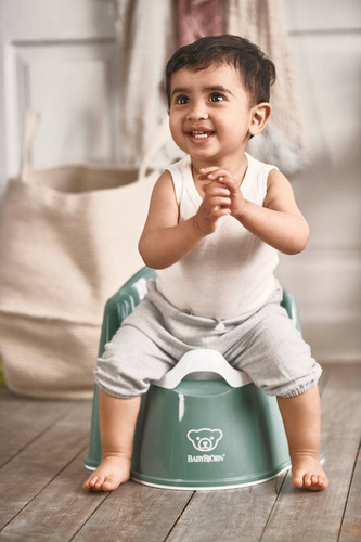 BABYBJÖRN - Potty Chair - Deep Green/White