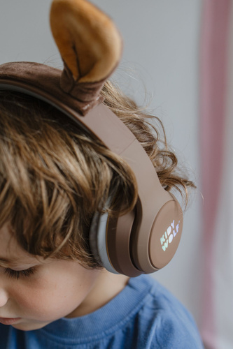Kidywolf - Bluetooth headphones with magnetic ears KIDYEARS, bear