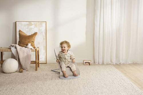 BABYBJÖRN - Bouncer BLISS Woven - Mélange, Light Beige