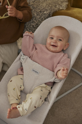 BABYBJÖRN - Bouncer BLISS Woven - Mélange, Light Beige