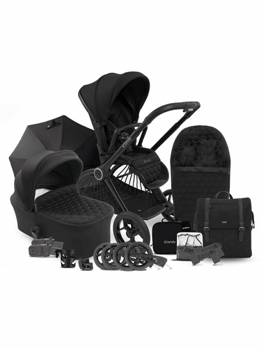 iCandy Core Pushchair and Carrycot Black - Complete Bundle