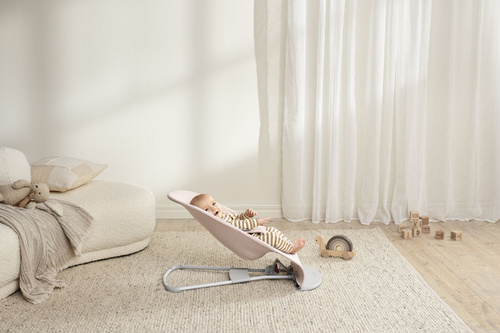 BABYBJÖRN - Bouncer BLISS Woven - Light pink mélange