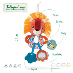 LILLIPUTIENS Multifunctional rattle Lion Jack 3 m+