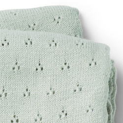 Elodie Details - Pointelle Blanket - Mineral Green